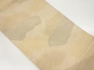  紗 芝模様織出し名古屋帯